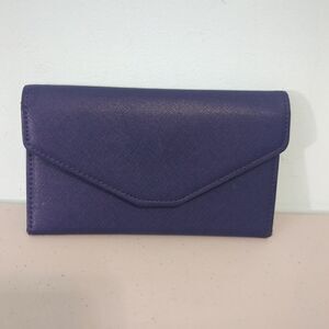 Zoppen Travel Passport Wallet Trifold Navy Blue RFID Protection